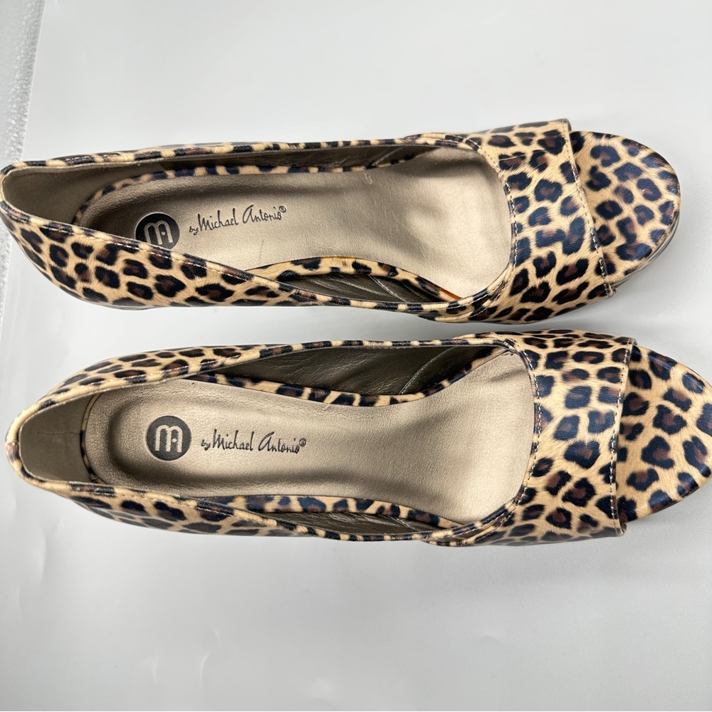 Michael Antonio Leopard Print Heels